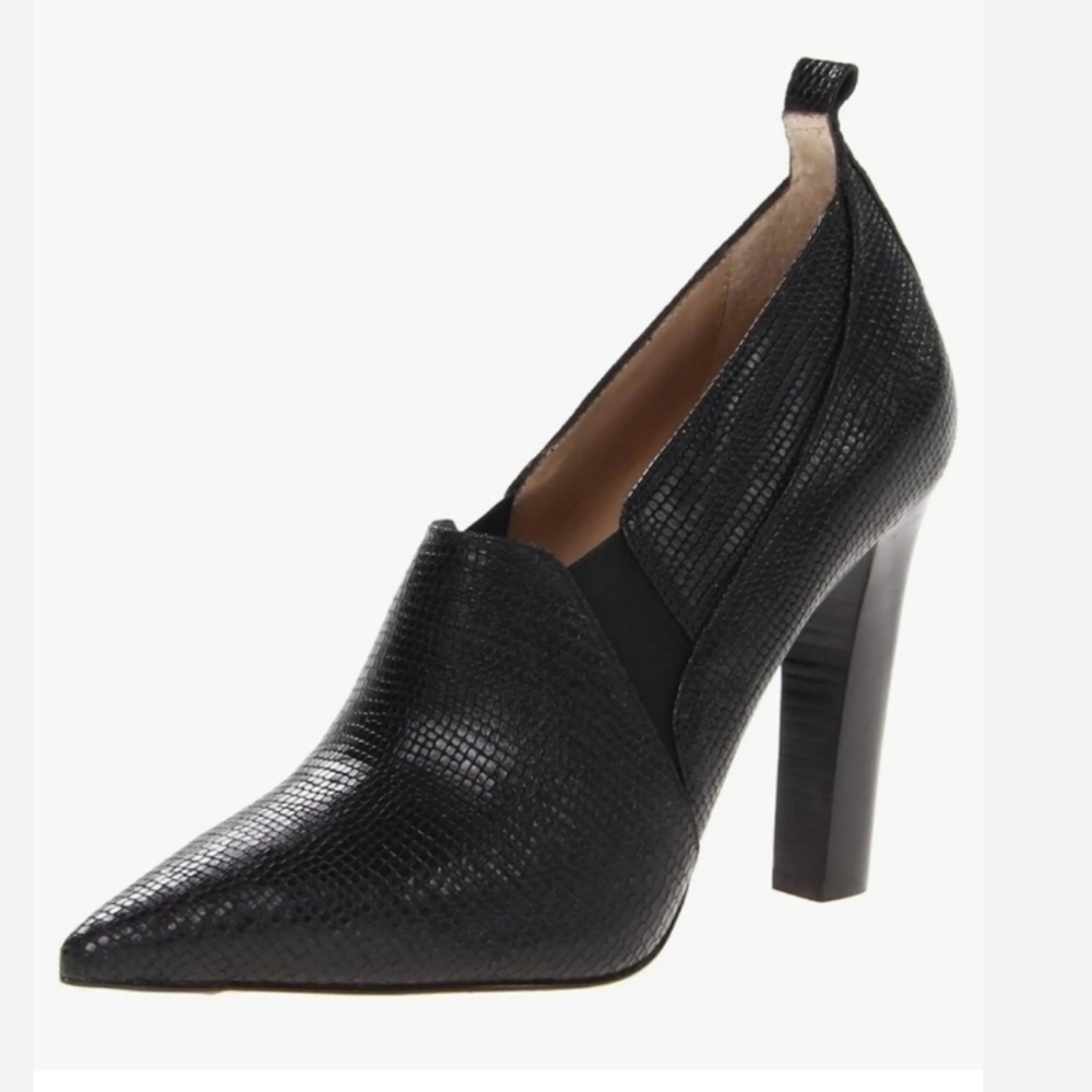 Elizabeth & James $325 Vida High Heel Booties Size 37.5B Black